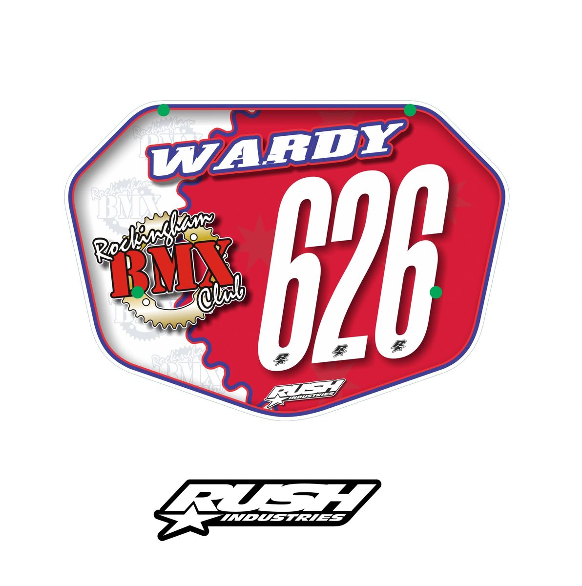 Rockingham BMX Club Number Plates & Decals